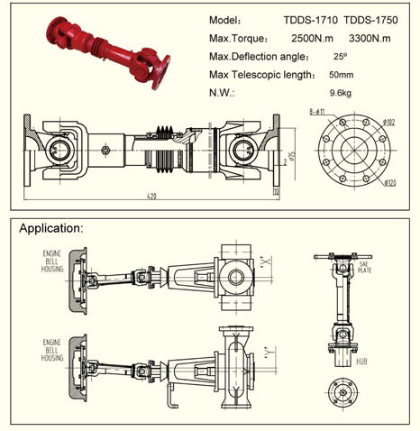 Drive shaft1710/1750